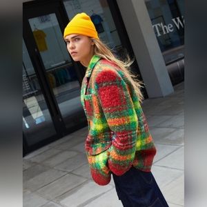 Nasty Gal Bright Check Wool